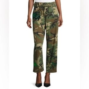 Marc Jacobs Paradise-Patch Camouflage Pants Size 8 100% cotyon in VGUC